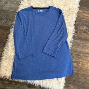 2XL, blue, half way sleeves, Under Armour